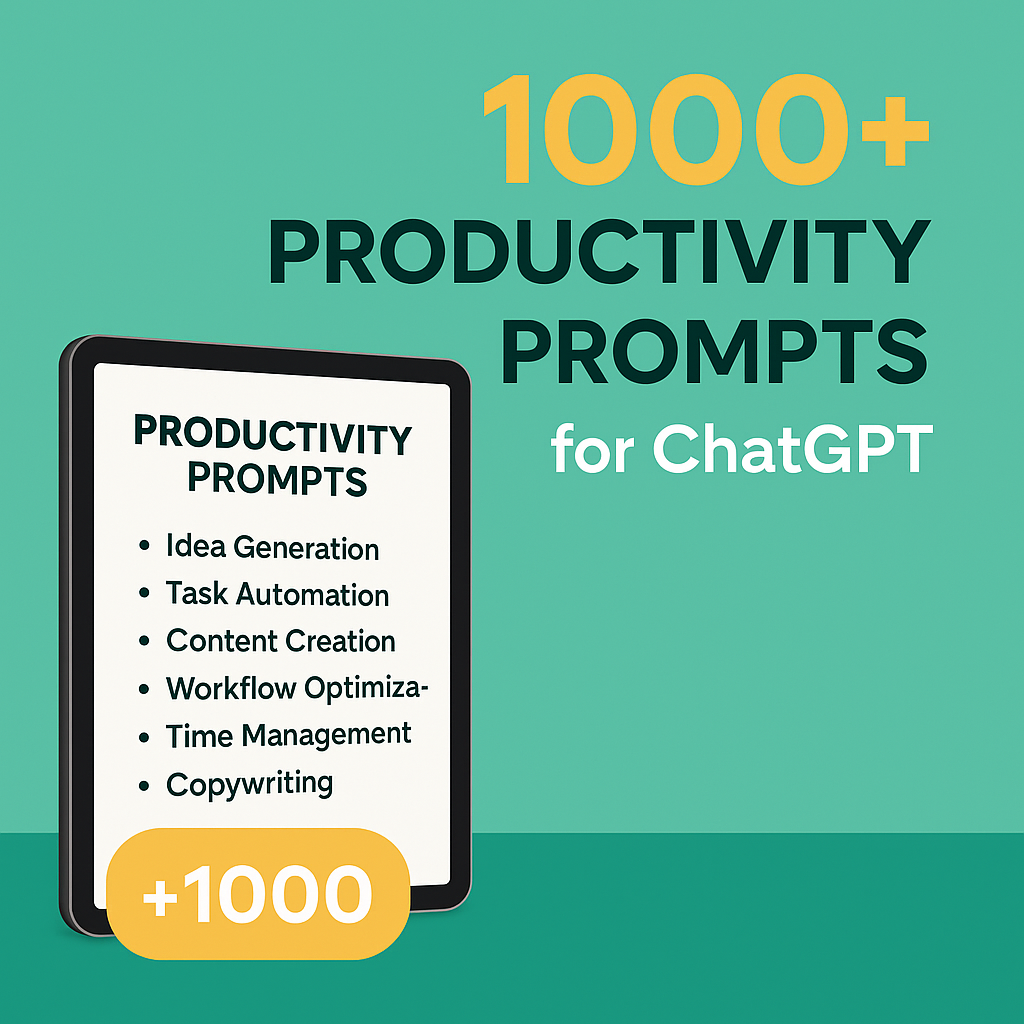 1000+ ChatGPT Prompts for Personal Productivity